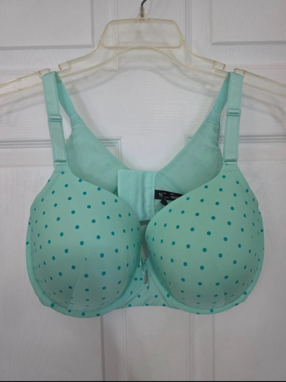 torrid Mint Polka Dot Push Up Plunge Bra